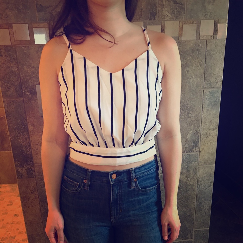 Striped Crop Top